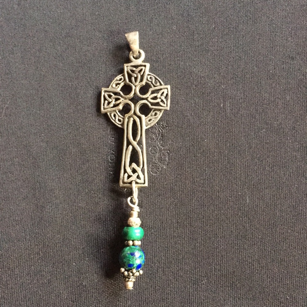 Sterling silver Celtic cross